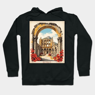 Aspendos Turkey Vintage Retro Travel Tourism Hoodie